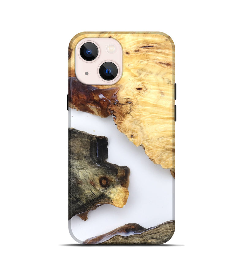 iPhone 13 mini Wood Live Edge Phone Case - Bella (Clear, 825597)