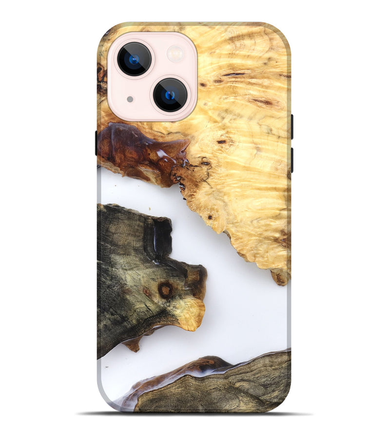 iPhone 14 Plus Wood Live Edge Phone Case - Bella (Clear, 825597)