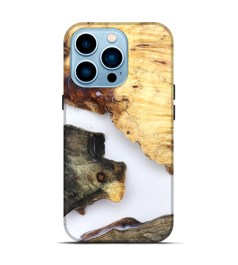iPhone 14 Pro Wood Live Edge Phone Case - Bella (Clear, 825597)