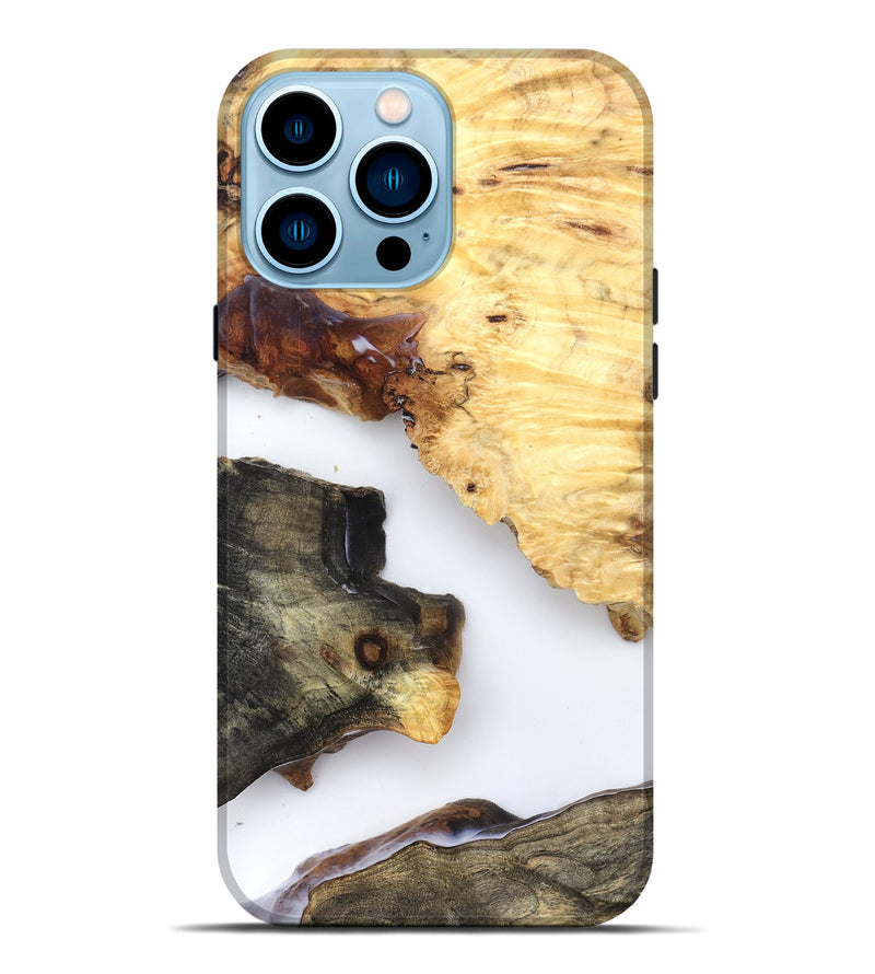 iPhone 14 Pro Max Wood Live Edge Phone Case - Bella (Clear, 825597)