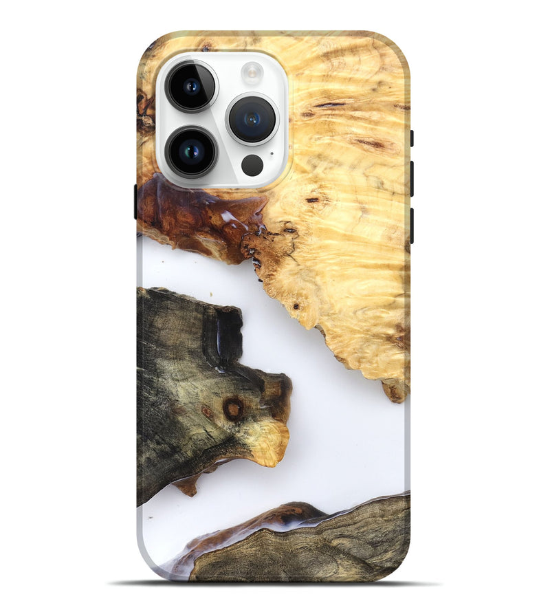 iPhone 15 Pro Max Wood Live Edge Phone Case - Bella (Clear, 825597)
