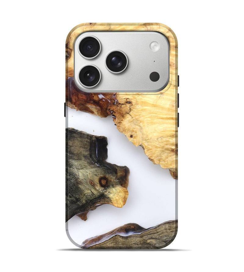 iPhone 17 Pro Wood Live Edge Phone Case - Bella (Clear, 825597)