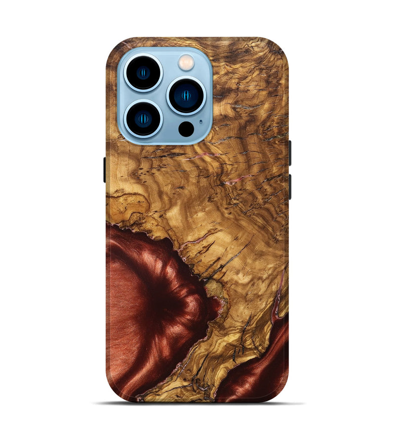 iPhone 14 Pro Wood Live Edge Phone Case - Jakari (Solid Wood, 825598)