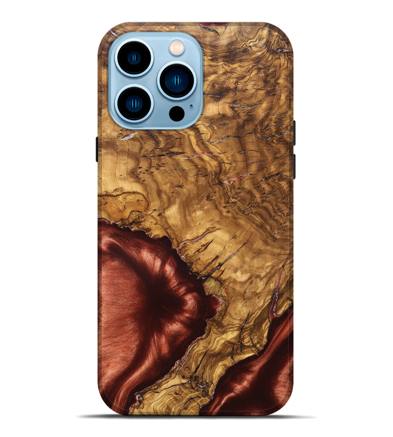 iPhone 14 Pro Max Wood Live Edge Phone Case - Jakari (Solid Wood, 825598)