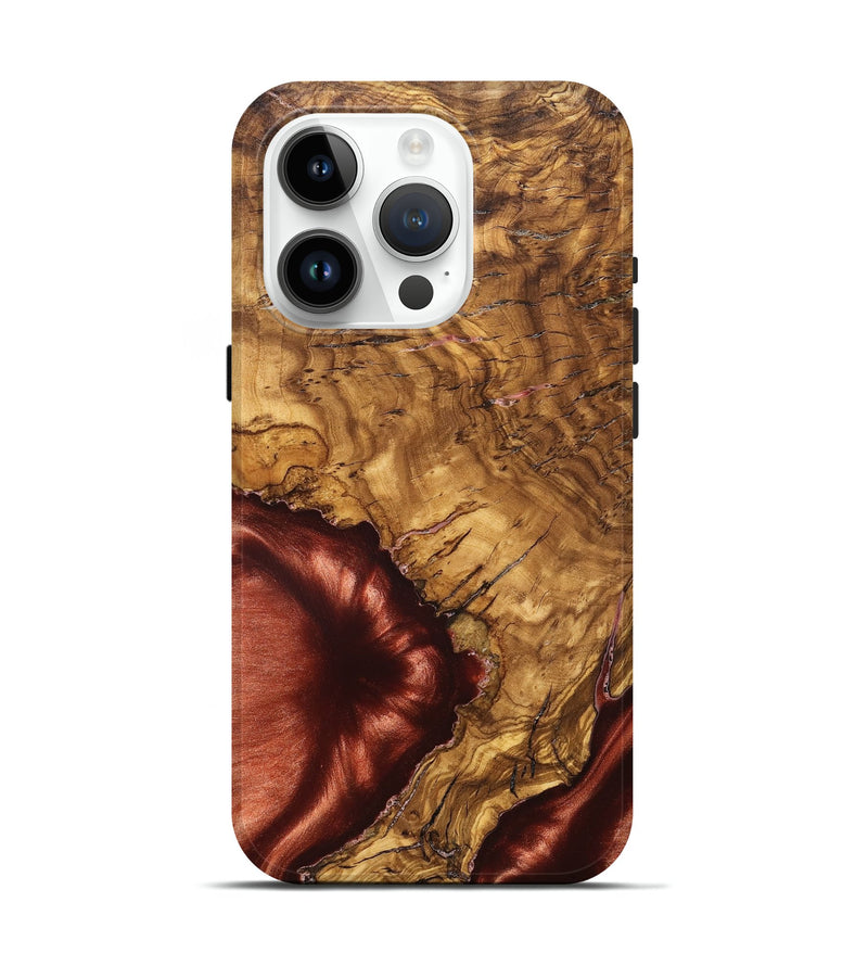 iPhone 15 Pro Wood Live Edge Phone Case - Jakari (Solid Wood, 825598)