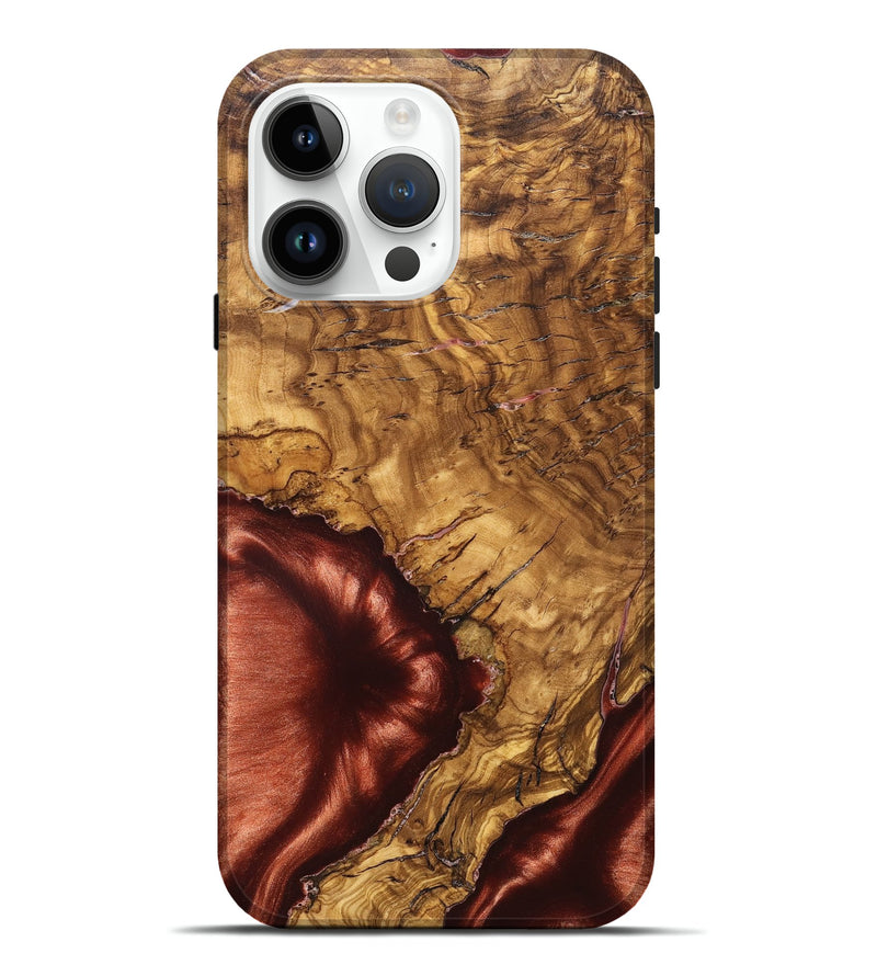 iPhone 15 Pro Max Wood Live Edge Phone Case - Jakari (Solid Wood, 825598)
