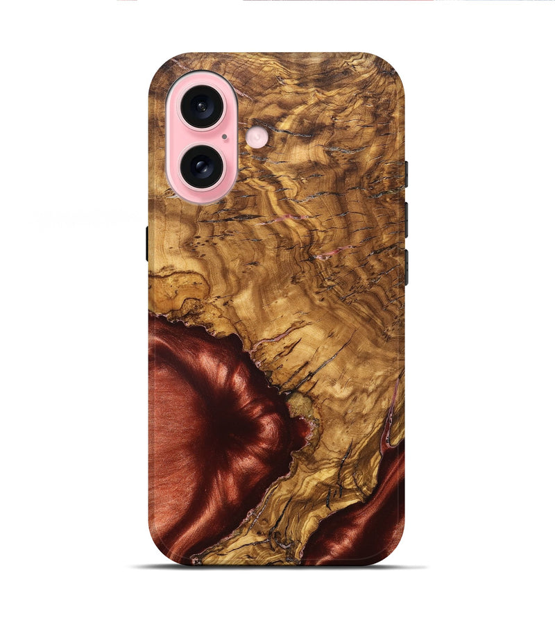 iPhone 16 Wood Live Edge Phone Case - Jakari (Solid Wood, 825598)
