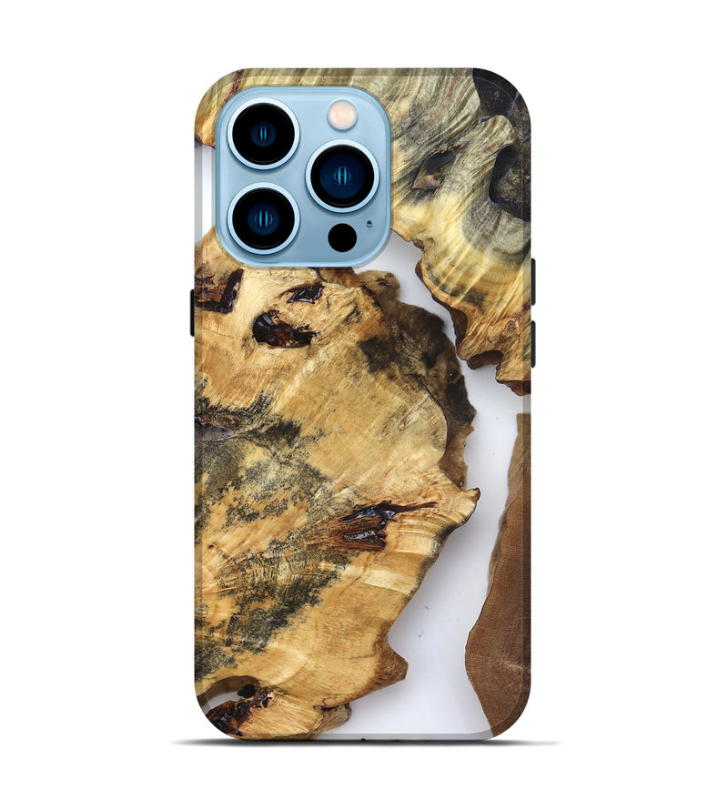 iPhone 14 Pro Wood Live Edge Phone Case - Neriah (Clear, 825599)