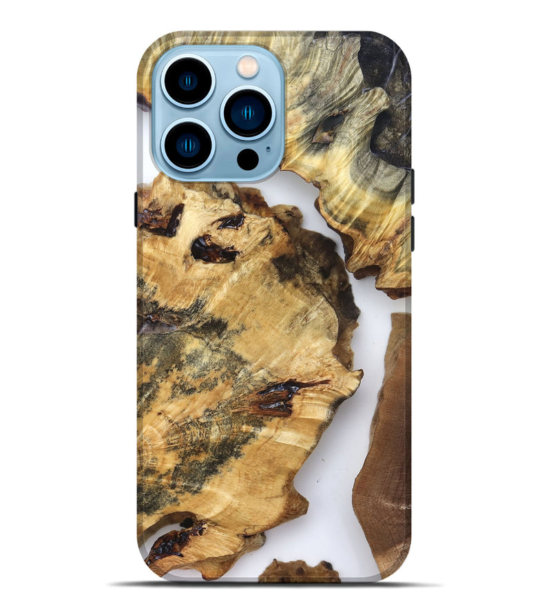 iPhone 14 Pro Max Wood Live Edge Phone Case - Neriah (Clear, 825599)