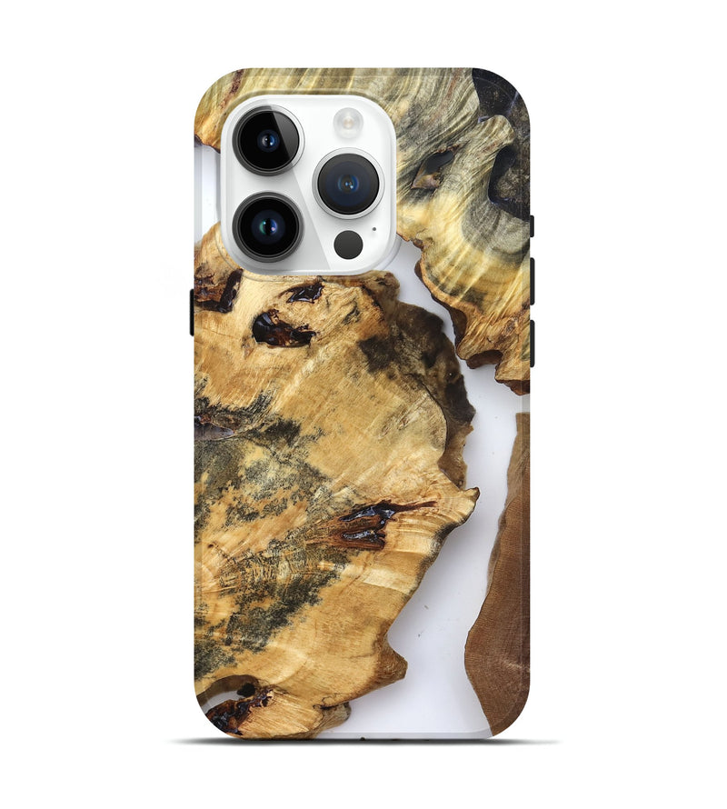 iPhone 15 Pro Wood Live Edge Phone Case - Neriah (Clear, 825599)