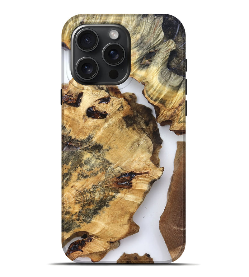 iPhone 16 Pro Max Wood Live Edge Phone Case - Neriah (Clear, 825599)