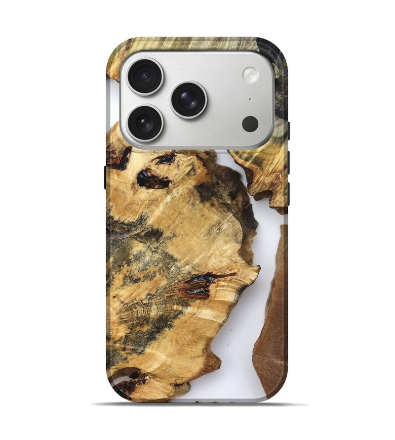 iPhone 17 Pro Wood Live Edge Phone Case - Neriah (Clear, 825599)