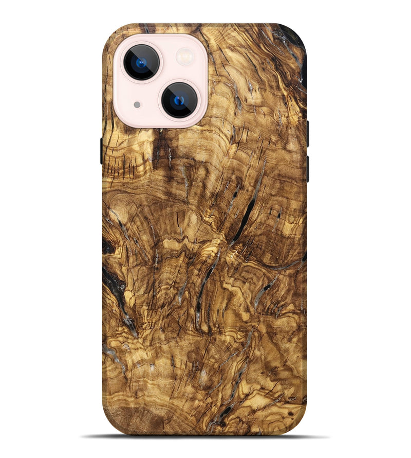 iPhone 14 Plus Wood Live Edge Phone Case - Ashli (Solid Wood, 825600)