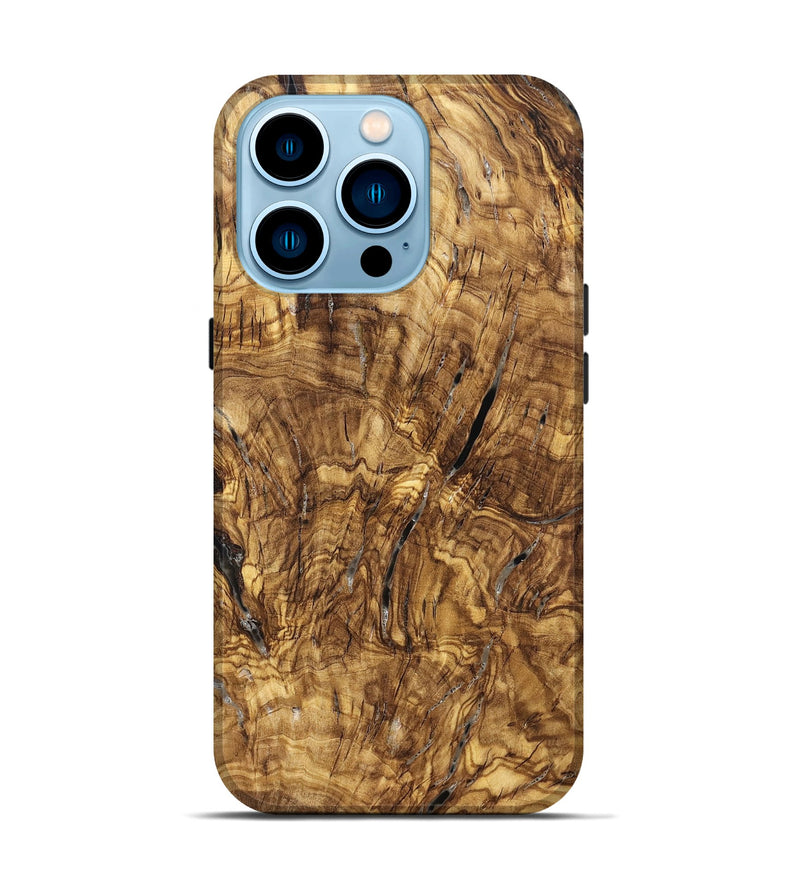 iPhone 14 Pro Wood Live Edge Phone Case - Ashli (Solid Wood, 825600)