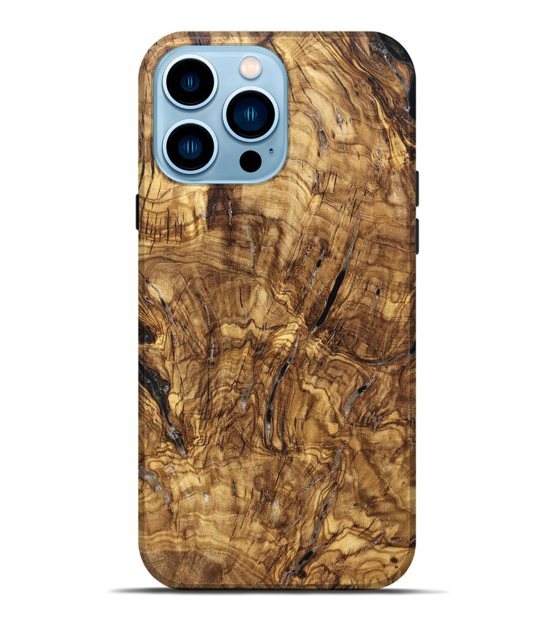 iPhone 14 Pro Max Wood Live Edge Phone Case - Ashli (Solid Wood, 825600)