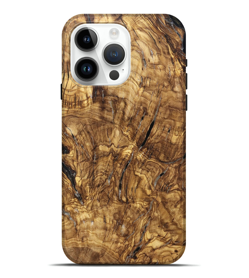 iPhone 15 Pro Max Wood Live Edge Phone Case - Ashli (Solid Wood, 825600)