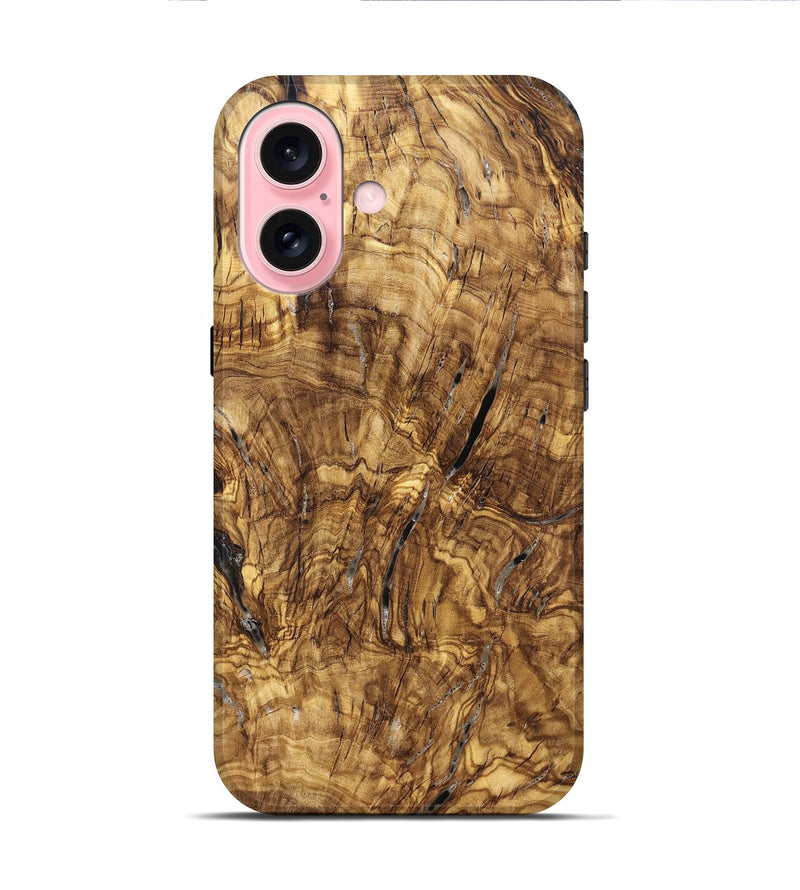 iPhone 16 Wood Live Edge Phone Case - Ashli (Solid Wood, 825600)