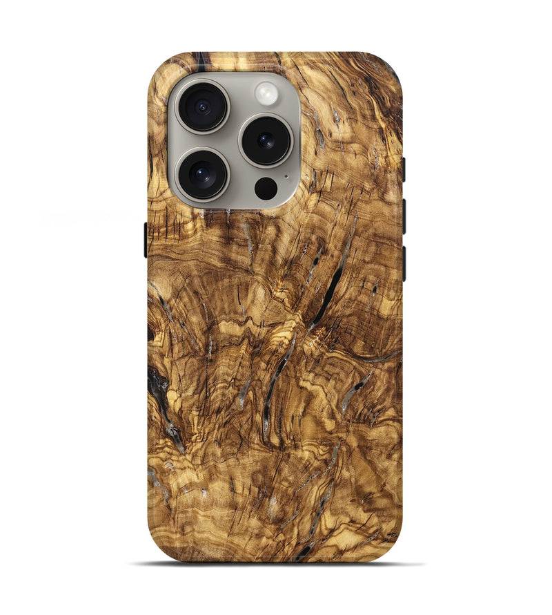 iPhone 16 Pro Wood Live Edge Phone Case - Ashli (Solid Wood, 825600)