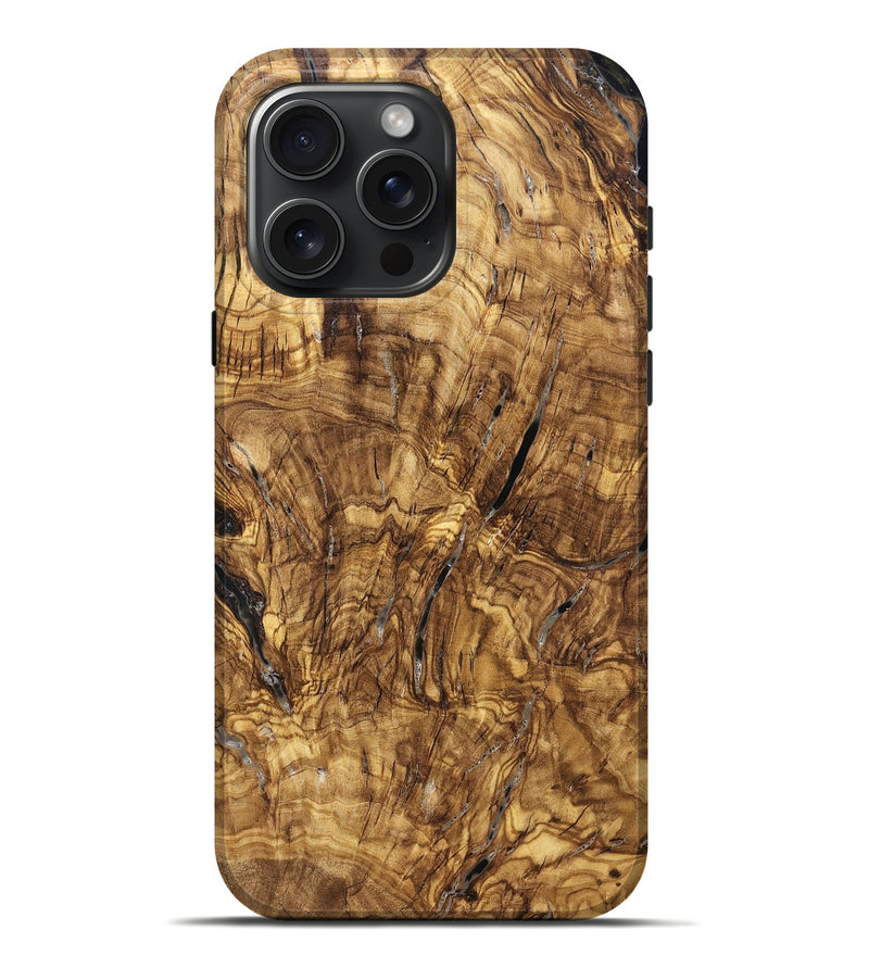 iPhone 16 Pro Max Wood Live Edge Phone Case - Ashli (Solid Wood, 825600)