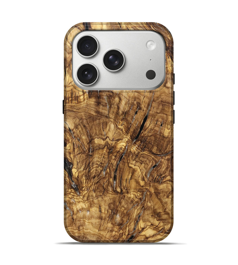iPhone 17 Pro Wood Live Edge Phone Case - Ashli (Solid Wood, 825600)