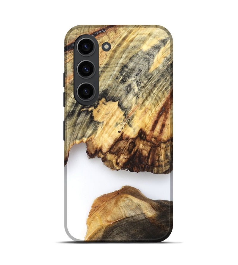 Galaxy S23 Wood Live Edge Phone Case - Ryan (Clear, 825601)