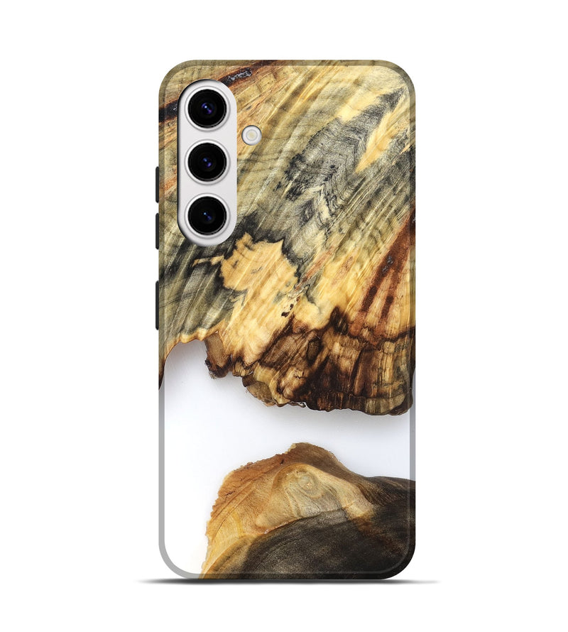 Galaxy S25 Wood Live Edge Phone Case - Ryan (Clear, 825601)