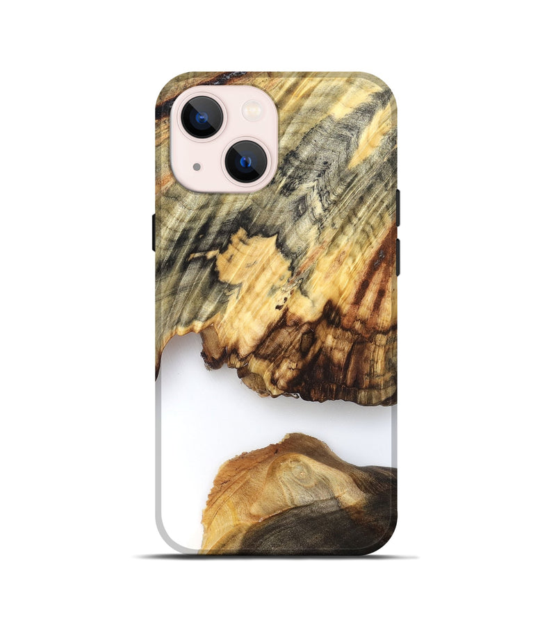 iPhone 13 mini Wood Live Edge Phone Case - Ryan (Clear, 825601)