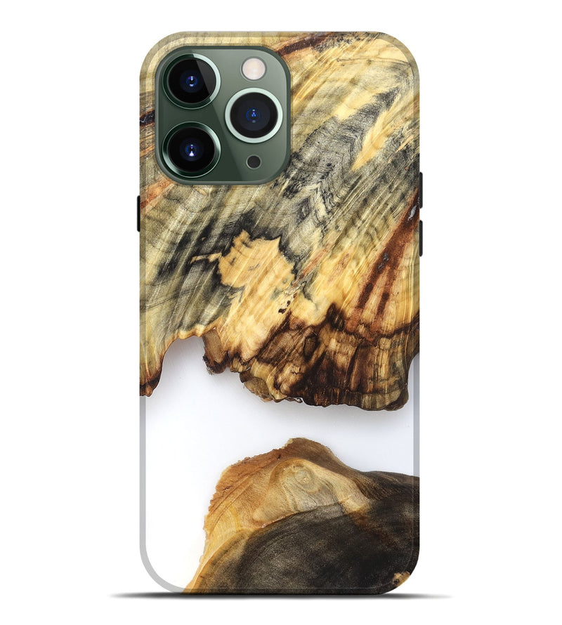 iPhone 13 Pro Max Wood Live Edge Phone Case - Ryan (Clear, 825601)