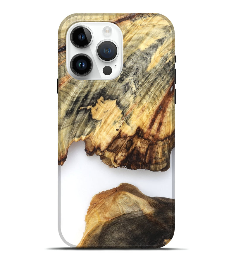 iPhone 15 Pro Max Wood Live Edge Phone Case - Ryan (Clear, 825601)
