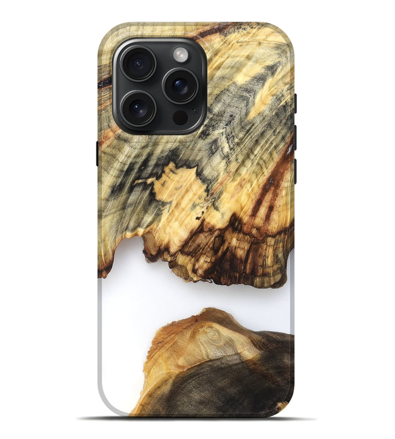 iPhone 16 Pro Max Wood Live Edge Phone Case - Ryan (Clear, 825601)
