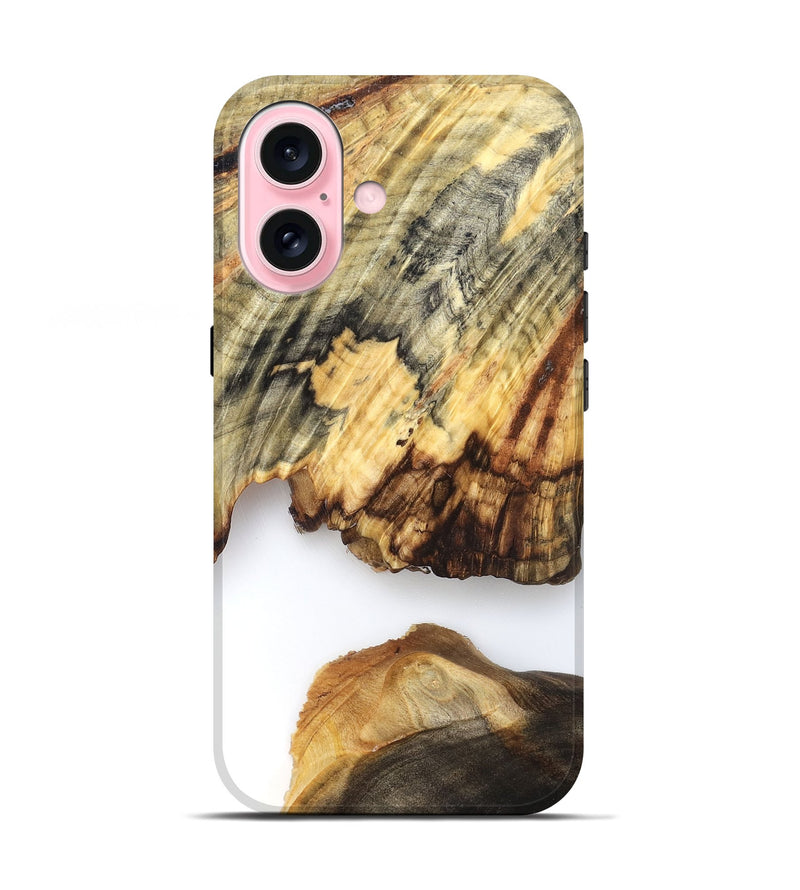 iPhone 17 Wood Live Edge Phone Case - Ryan (Clear, 825601)