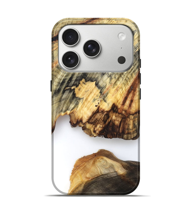 iPhone 17 Pro Wood Live Edge Phone Case - Ryan (Clear, 825601)