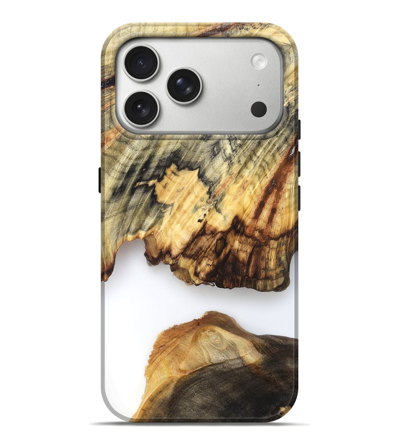 iPhone 17 Pro Max Wood Live Edge Phone Case - Ryan (Clear, 825601)