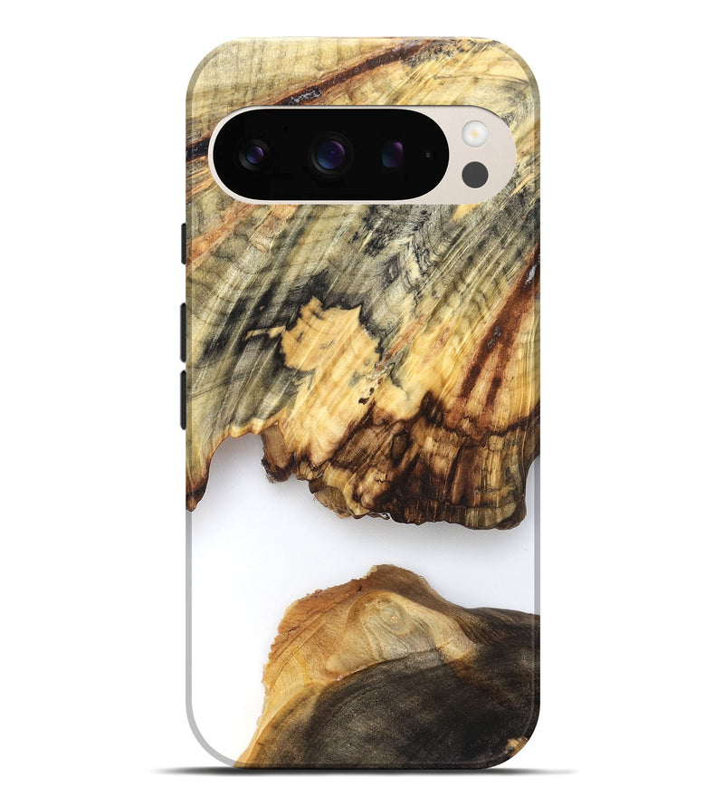 Pixel 10 Pro XL Wood Live Edge Phone Case - Ryan (Clear, 825601)