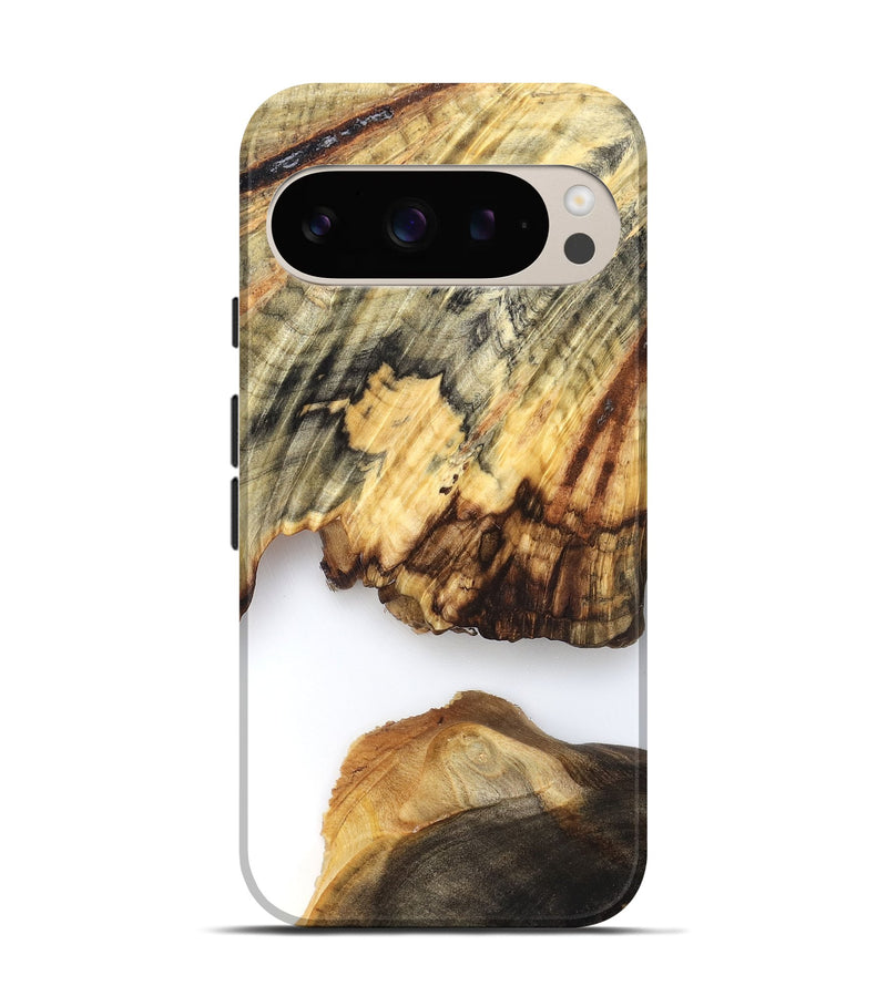 Pixel 9 Pro Wood Live Edge Phone Case - Ryan (Clear, 825601)