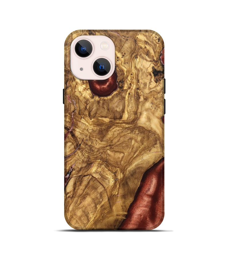 iPhone 13 mini Wood Live Edge Phone Case - Bria (Solid Wood, 825602)