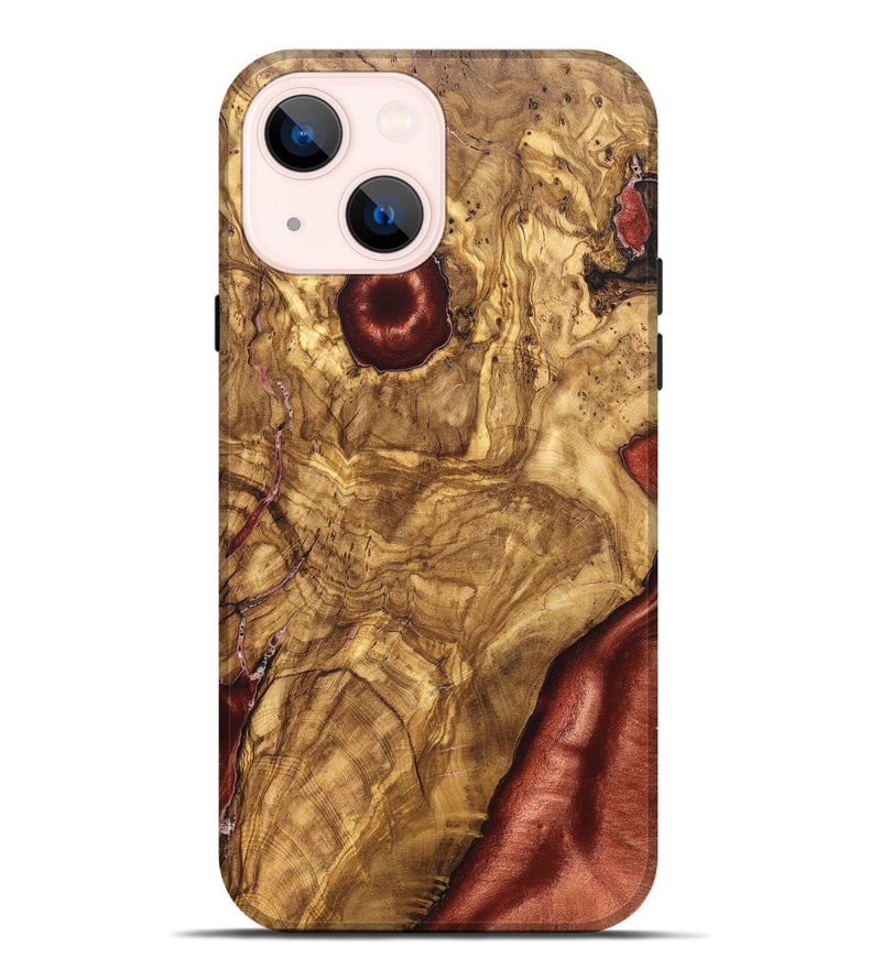 iPhone 14 Plus Wood Live Edge Phone Case - Bria (Solid Wood, 825602)