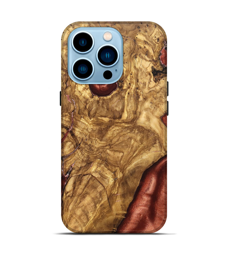 iPhone 14 Pro Wood Live Edge Phone Case - Bria (Solid Wood, 825602)