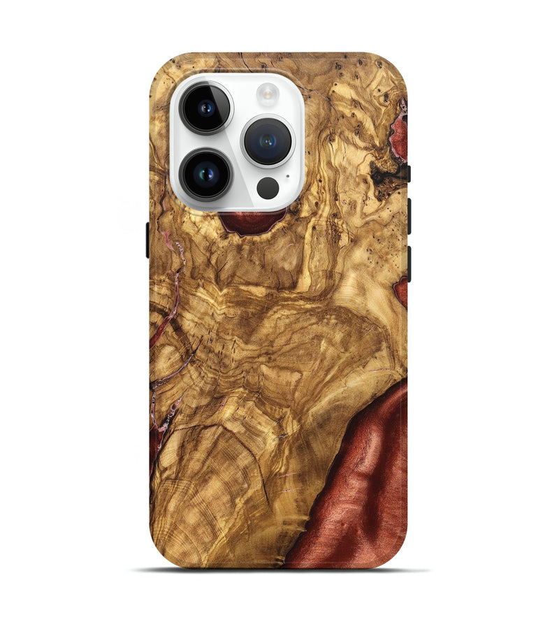 iPhone 15 Pro Wood Live Edge Phone Case - Bria (Solid Wood, 825602)
