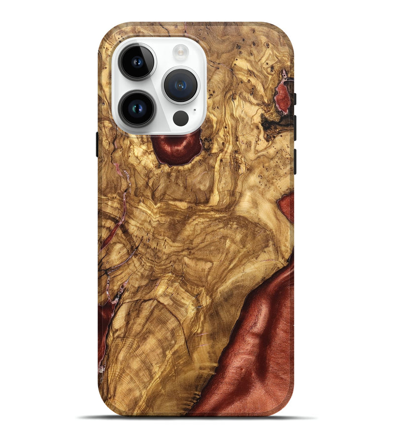 iPhone 15 Pro Max Wood Live Edge Phone Case - Bria (Solid Wood, 825602)