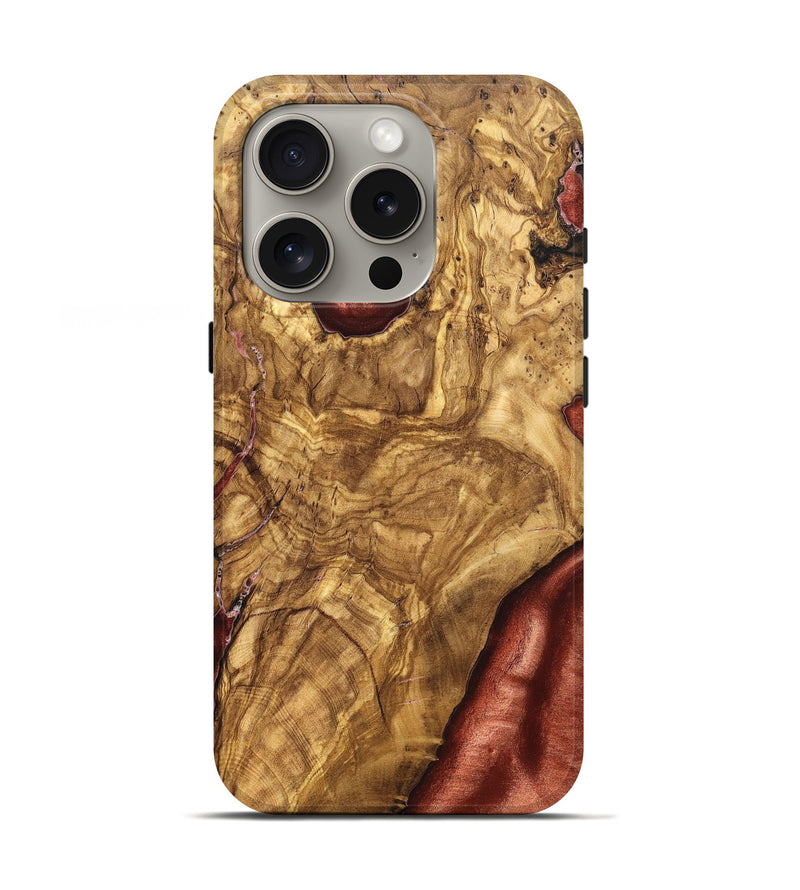 iPhone 16 Pro Wood Live Edge Phone Case - Bria (Solid Wood, 825602)