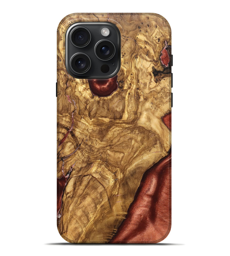 iPhone 16 Pro Max Wood Live Edge Phone Case - Bria (Solid Wood, 825602)