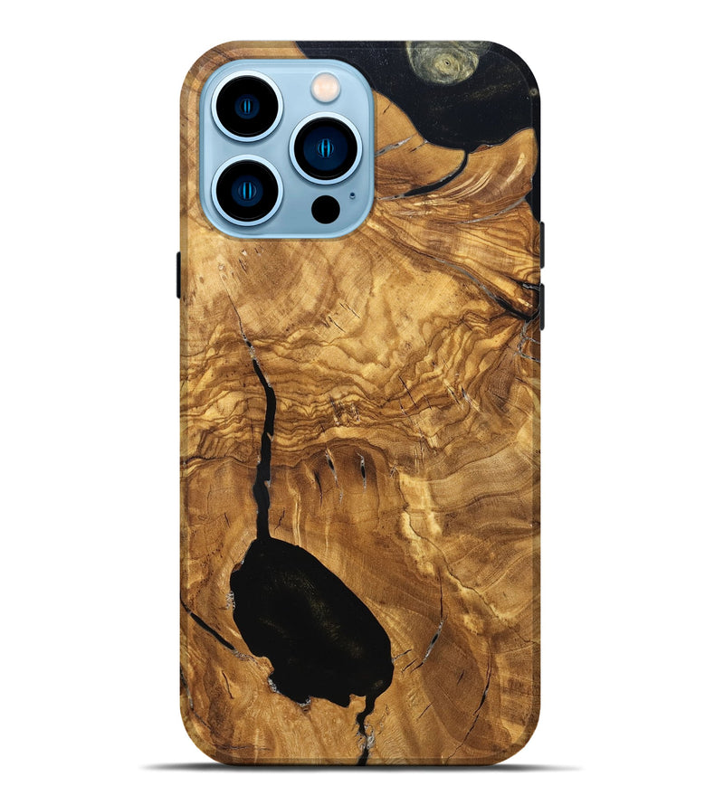 iPhone 14 Pro Max Wood Live Edge Phone Case - Jairo (Solid Wood, 825603)