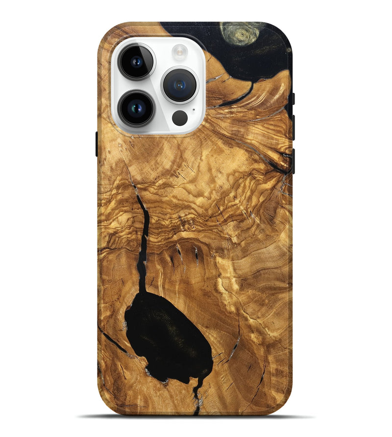iPhone 15 Pro Max Wood Live Edge Phone Case - Jairo (Solid Wood, 825603)