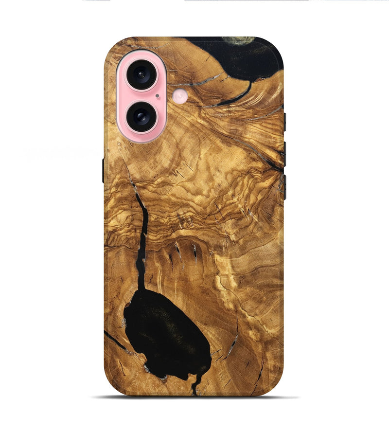 iPhone 16 Wood Live Edge Phone Case - Jairo (Solid Wood, 825603)
