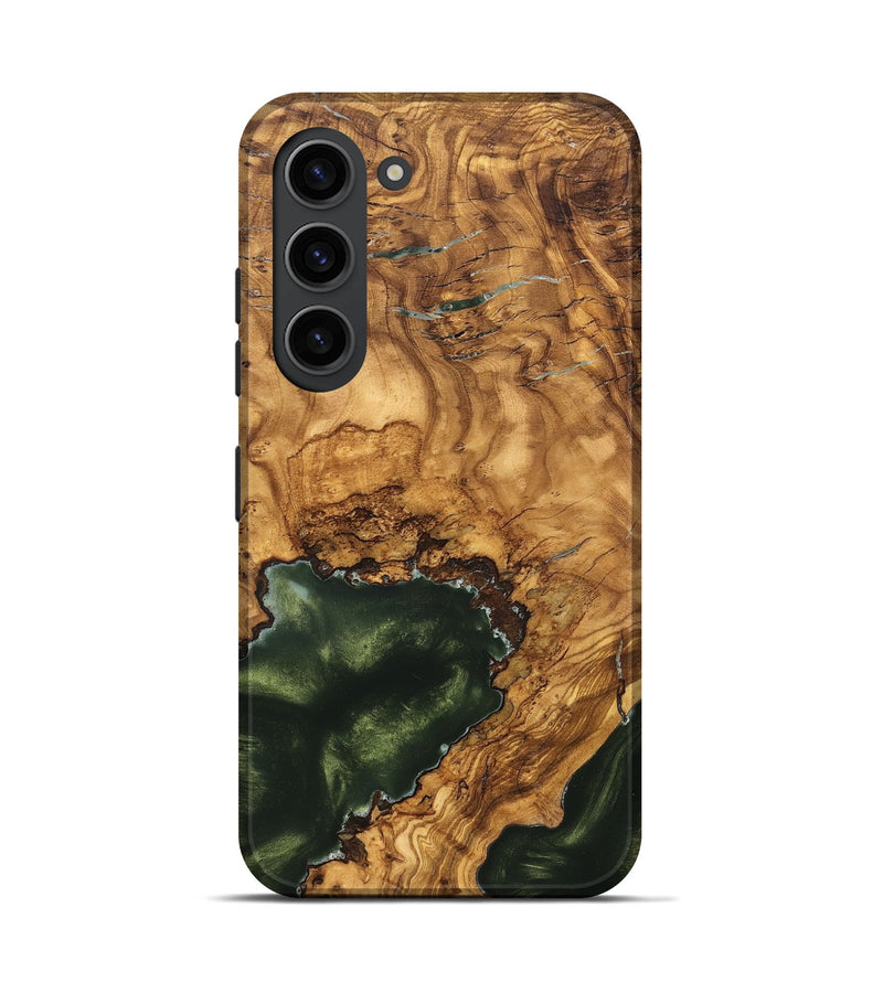 Galaxy S23 Wood Live Edge Phone Case - Irving (Ancient Olive, 825604)