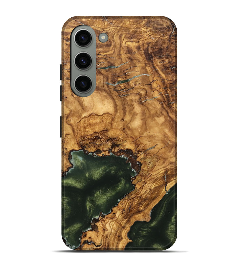 Galaxy S23 Plus Wood Live Edge Phone Case - Irving (Ancient Olive, 825604)