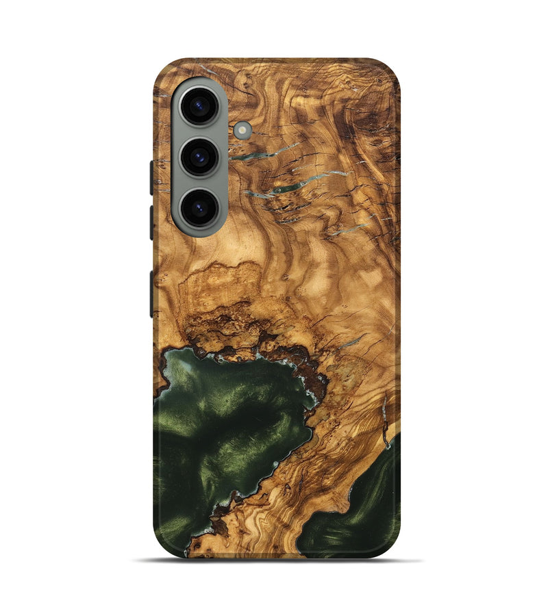 Galaxy S24 Wood Live Edge Phone Case - Irving (Ancient Olive, 825604)