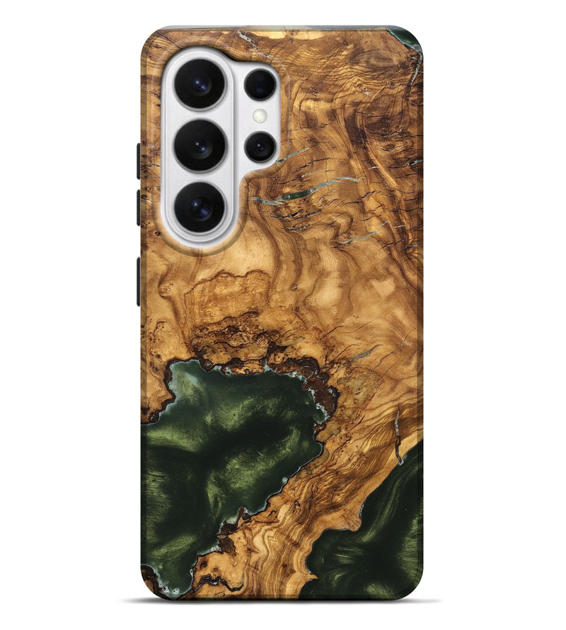 Galaxy S26 Ultra Wood Live Edge Phone Case - Irving (Ancient Olive, 825604)