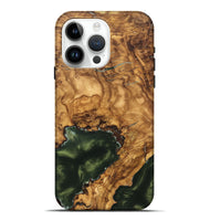 iPhone 15 Pro Max Wood Live Edge Phone Case - Irving (Ancient Olive, 825604)